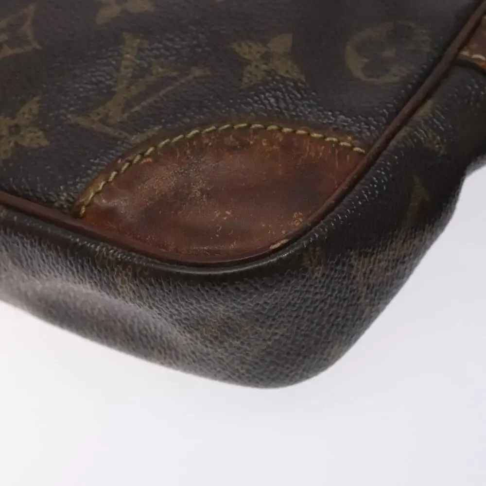Louis Vuitton Monogram Marly Dragonne GM Clutch Bag Brown